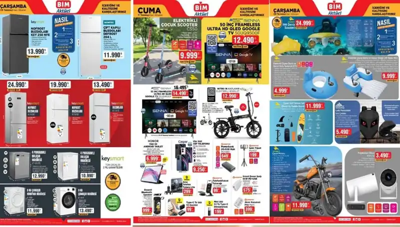 BİM'de Bu Hafta: Televizyon, Cep Telefonu, Tablet ve Daha Fazlası!